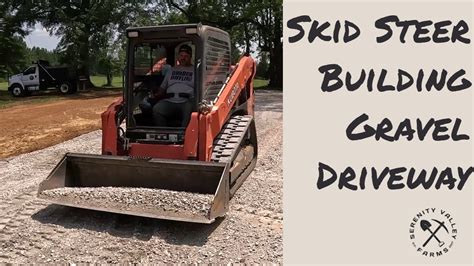 how to spread stone with a skid steer|Spreading gravel with skid steer .